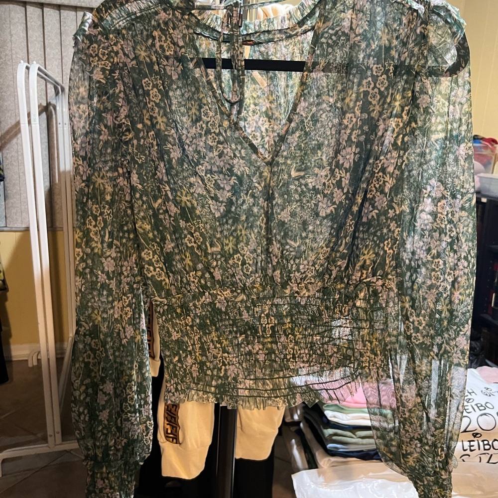 free people sheer top